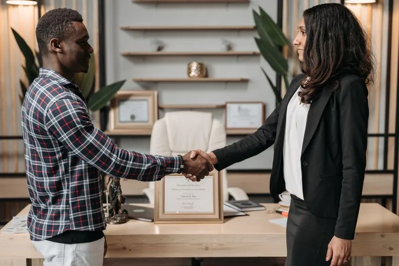 A first client or job meeting