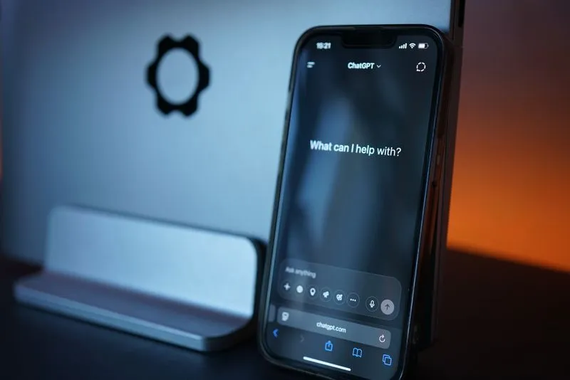 An AI assistant answering a question on a laptop screen