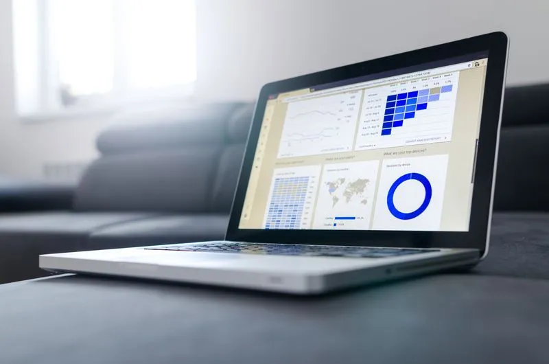 An ads manager dashboard on a laptop